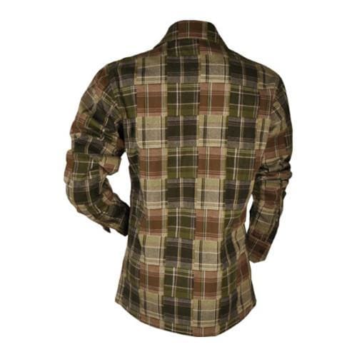 Mens J Arty Plaid Work Shirt Green/Brown   16987244  