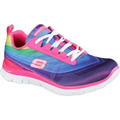 Womens Skechers Flex Appeal Pretty Please Pink/Multi