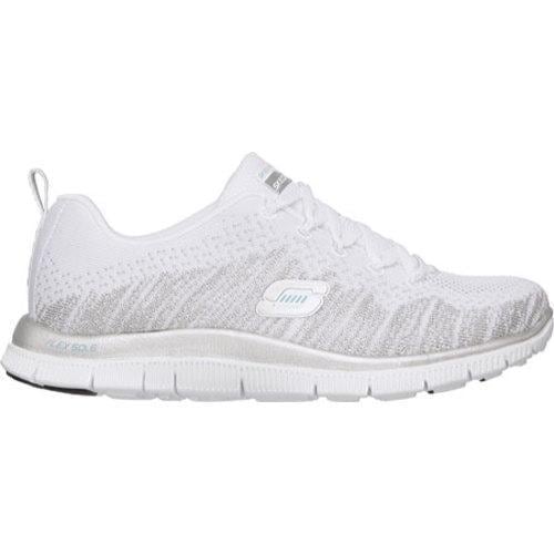 skechers flex appeal silver