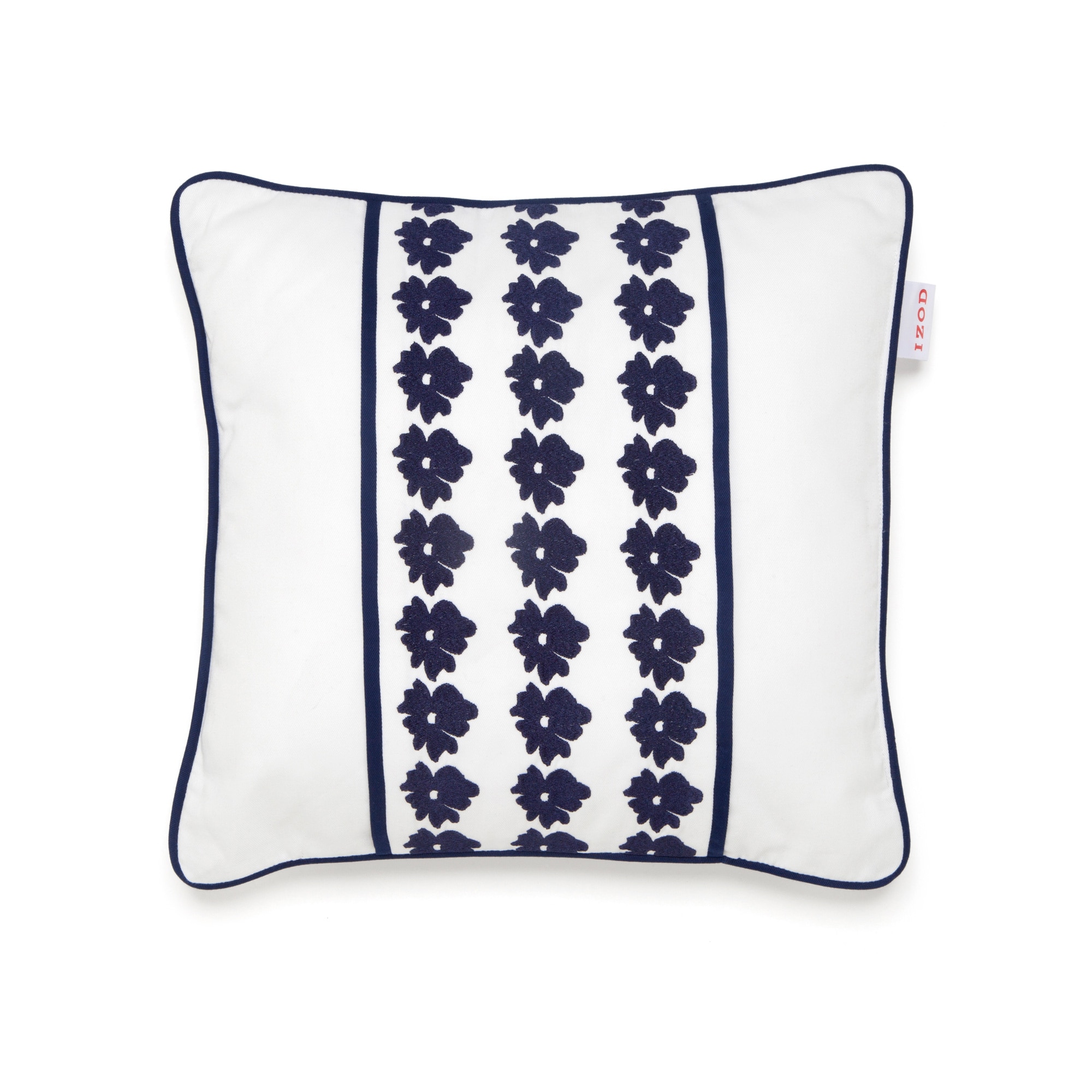 Pillow Perfect Bali Navy Rectangular Throw Pillow