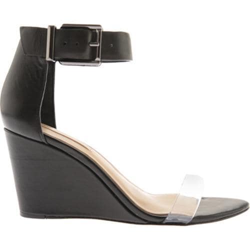 Womens BCBG Max Azria Latch Clear Vinyl/Black Calf  