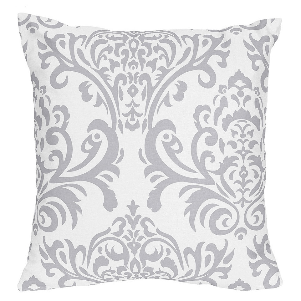 Sweet Jojo Designs Grey/ White Elizabeth Decorative Accent Throw Pillow (Grey, whiteShip time 1 2 business daysReturnable YesExpeditable YesThe digital images we display have the most accurate color possible. However, due to differences in computer mon