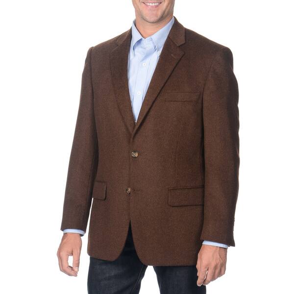 Shop Palm Beach Men S Brown Camel Hair Blazer Free Shipping