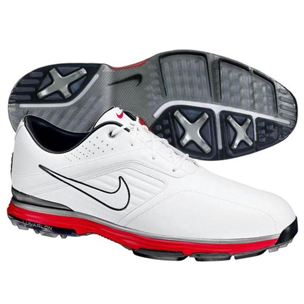 Nike Men's Lunar Prevail White/ Silver/ Red Golf Shoes - 15952061 ...