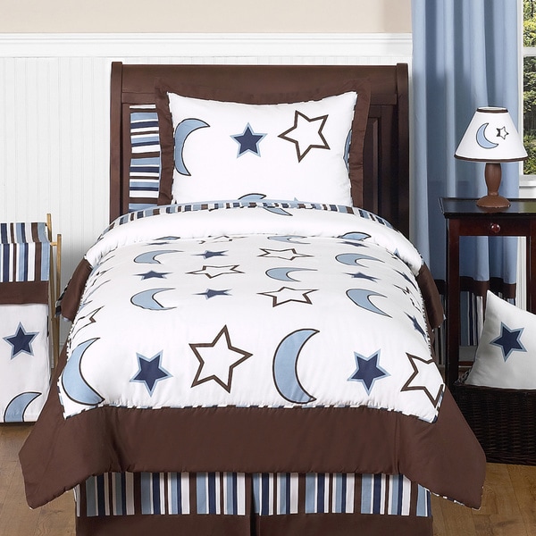 Sweet Jojo Designs Stars and Moons 3-piece Full/Queen Comforter Set ...