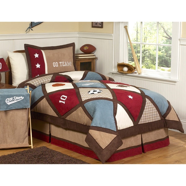 Sweet Jojo Designs Boys All Star 3 piece Full/Queen Comforter Set