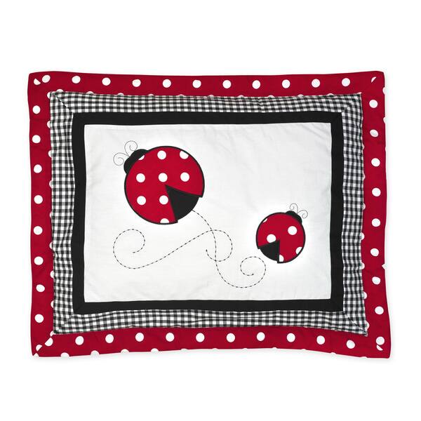 Shop Sweet Jojo Designs Girls Ladybug 4 Piece Twin Comforter Set