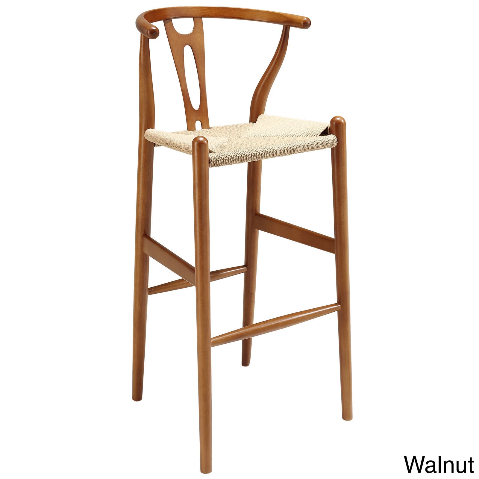 Hourglass Beechwood Bar Stool