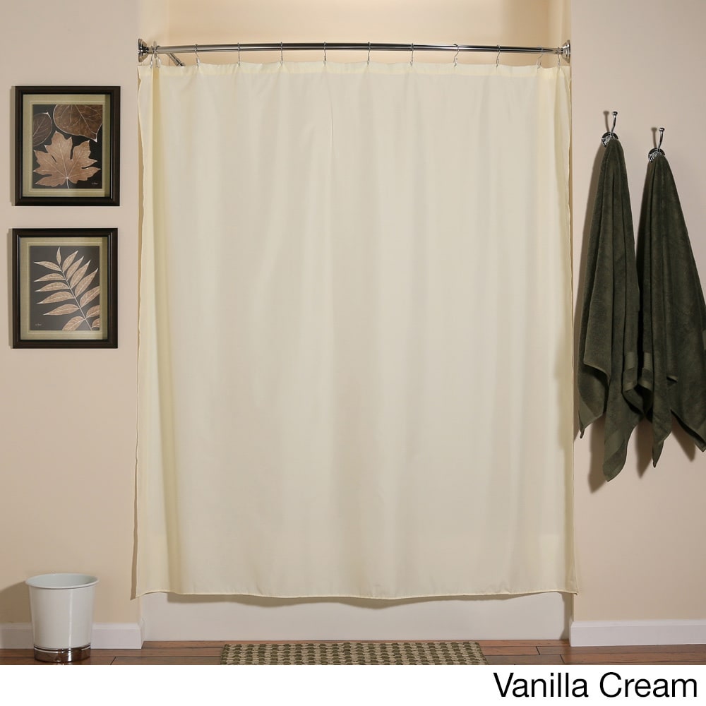 Aulaea Shower Curtain Liners Buttonhole Opening