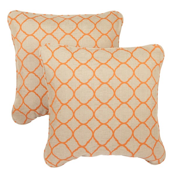 Orange sunbrella pillows hot sale