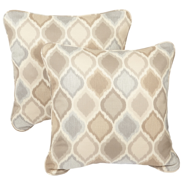 beige throw pillows