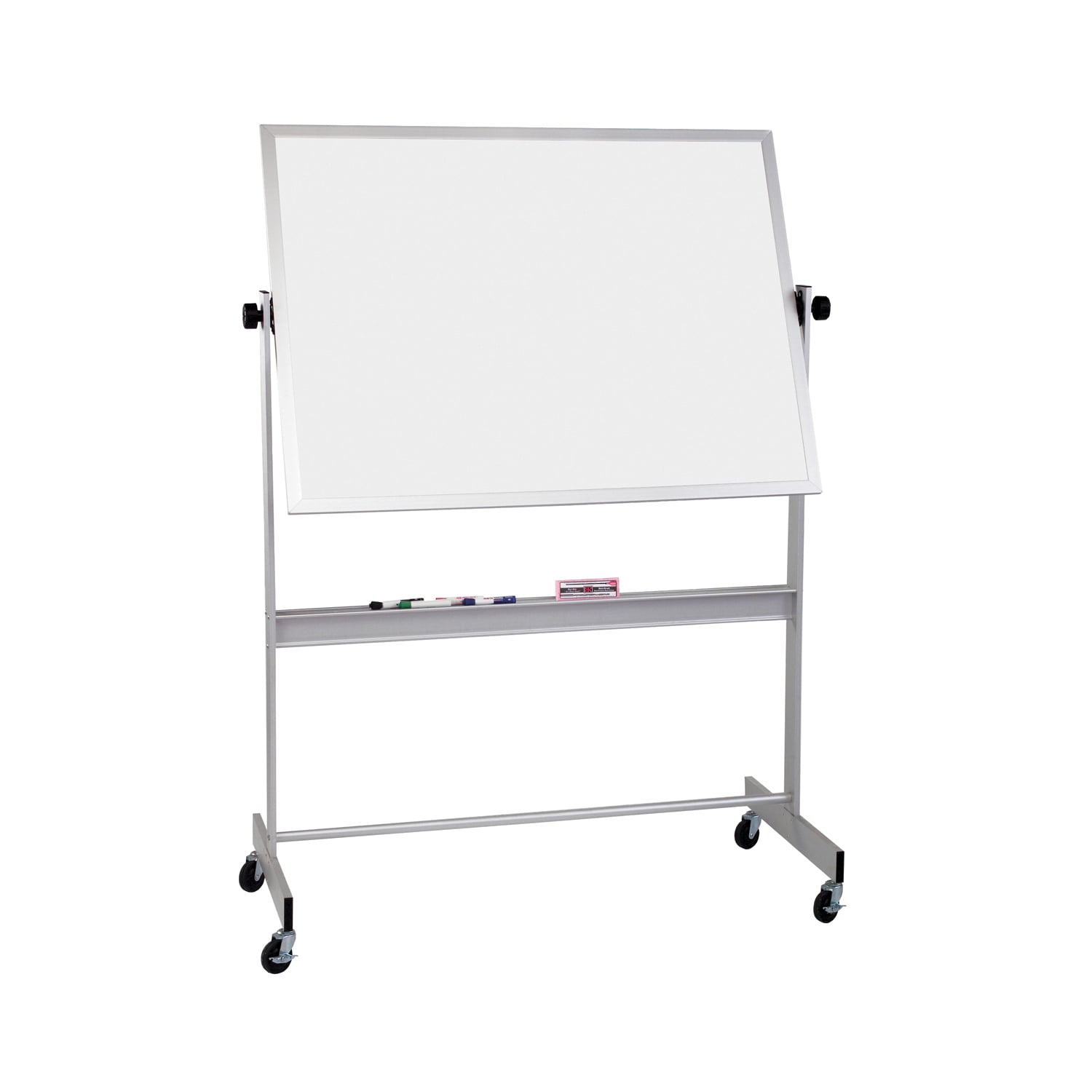 Balt Dura rite Deluxe Mobile Double Sided Reversible Dry Erase Magnetic White Marker Board