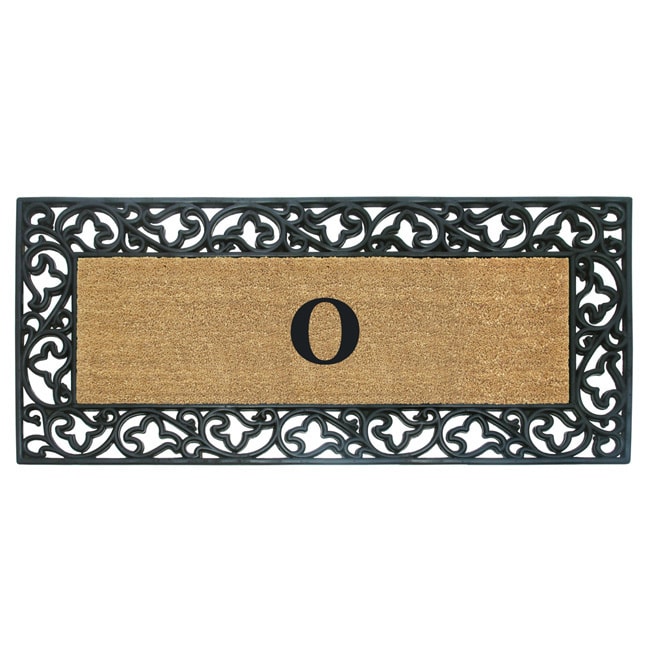 Wrought Iron Monogrammed Rubber/ Coir Door Mat (2 X 49)