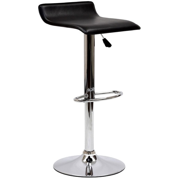 Gloria Low-back Leatherette Adsjustable Bar Stool - Free Shipping ... - Gloria Low-back Leatherette Adsjustable Bar Stool