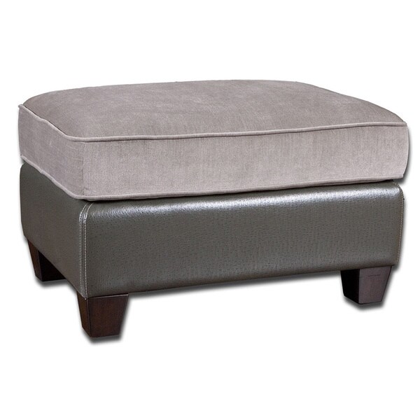 Shop Milton Grey Ottoman - Free Shipping Today - Overstock.com - 8704472