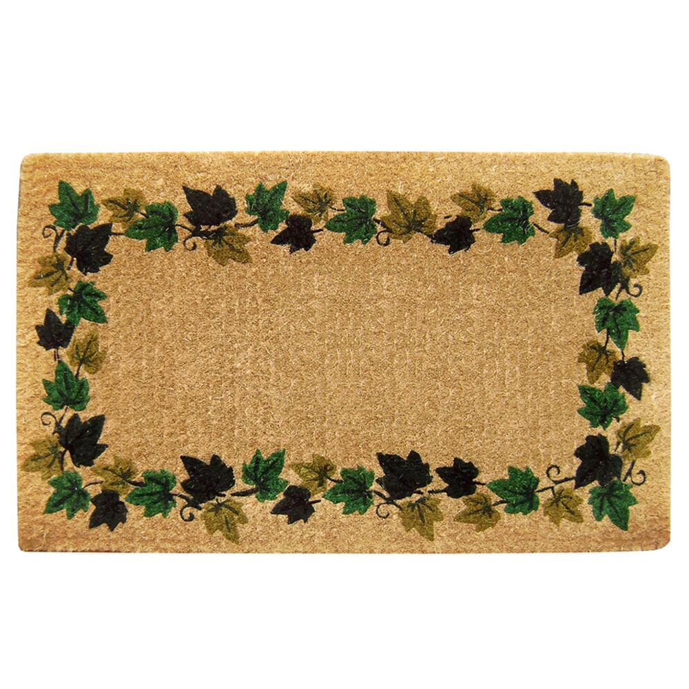 Heavy Duty Coir Decorative Vine Border Doormat