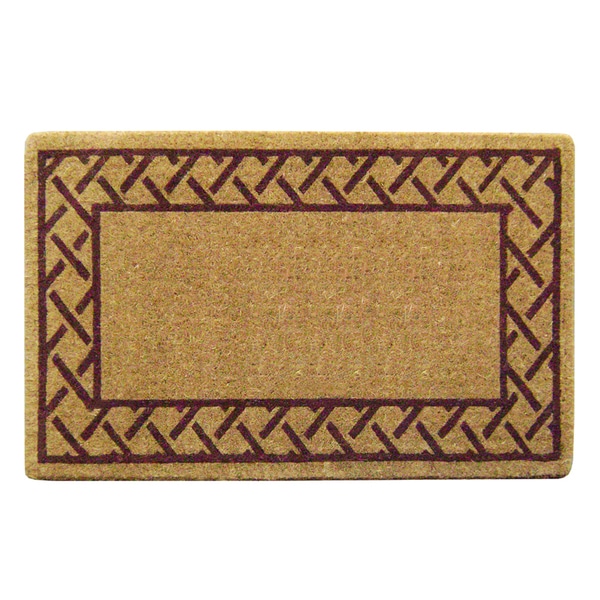 Heavy Duty Coir Decorative Trellis Border Doormat