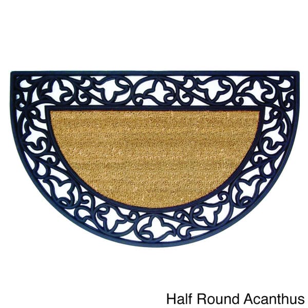 Shop Ornate Wrought Iron Style Rubber Coir Doormat Free