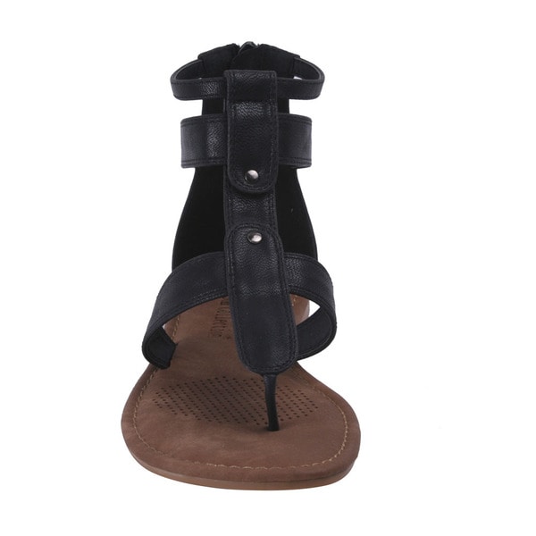 gladiator sandals zipper back