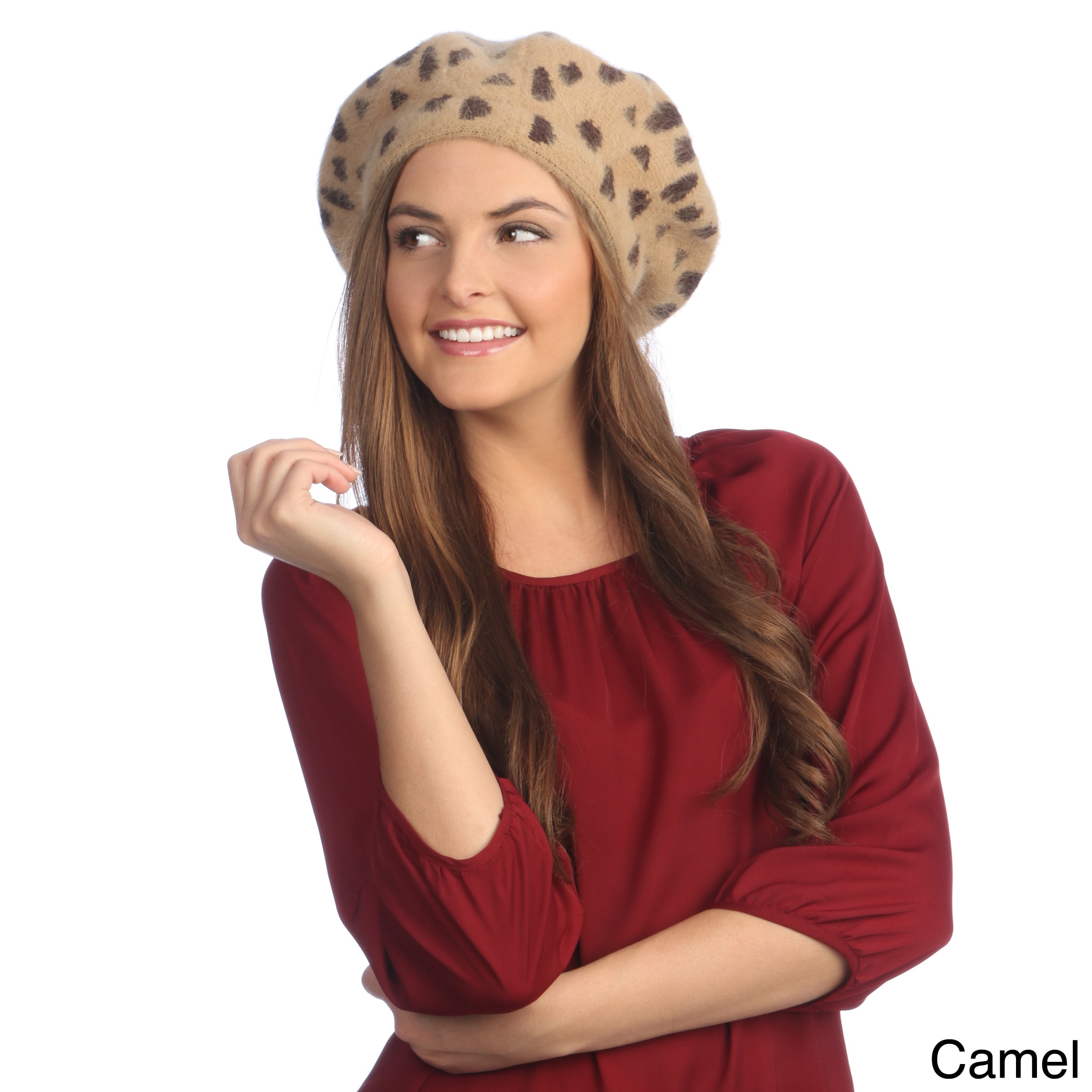 Kc Signatures Animal Print Beret