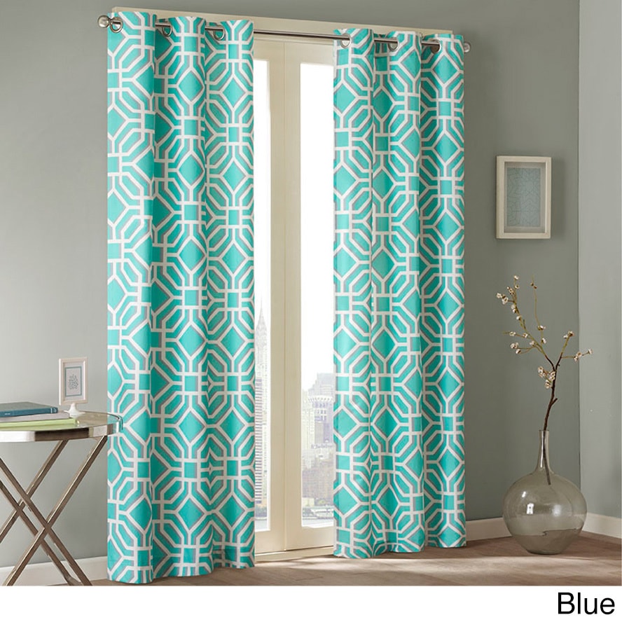 Id intelligent Design Alana Geometric Print Curtain Panel