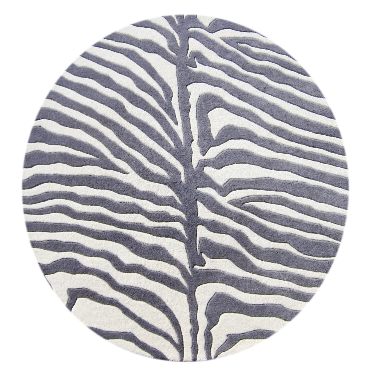 Alliyah Handmade Safari Grey Wool Rug (8 Round)