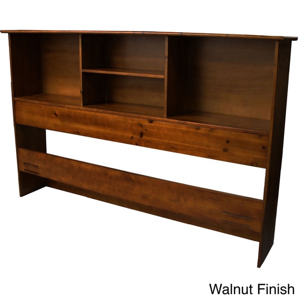 Scandinavia Solid Bamboo Wood Bookcase Headboard - Free ...