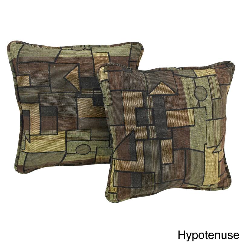 Blazing Needles 18-inch Corded Tapestry Pillows (Set of 2)