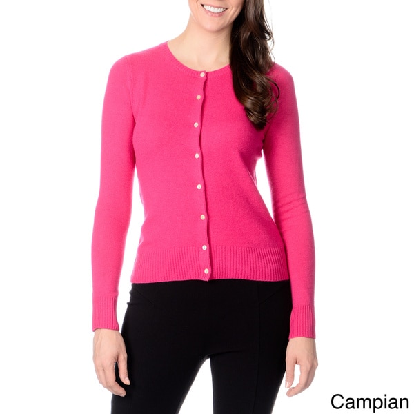 Ply Cashmere Women's Button-front Cashmere Sweater. Opens flyout.