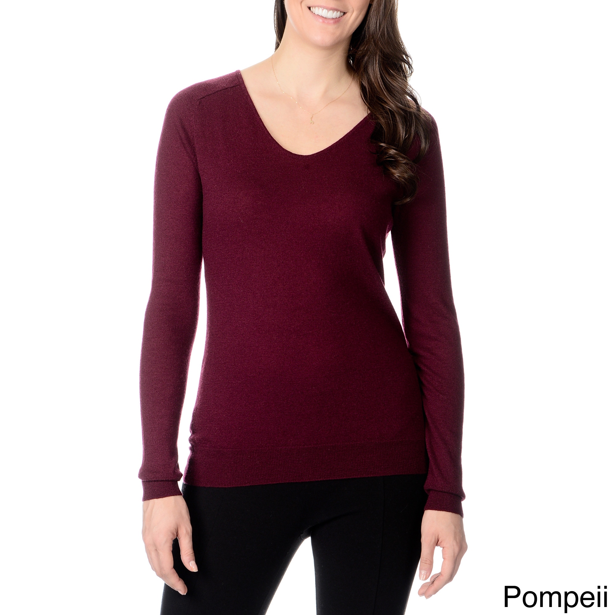 Ply Cashmere Womens Scoop Neck Sweater