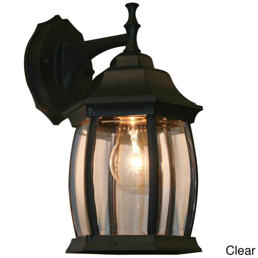 Waterdown 1 light Black Outdoor Wall Mount Fixture