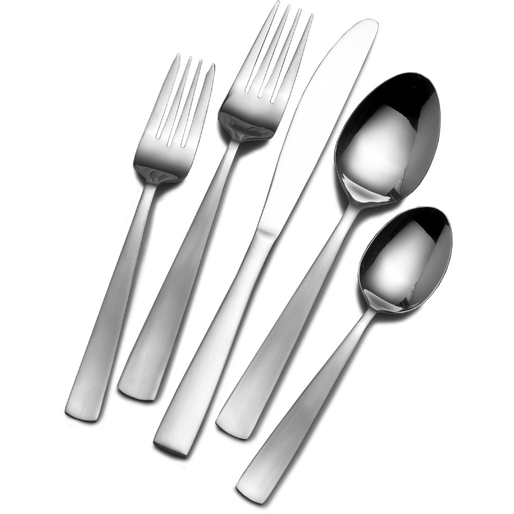 Wallace 77 piece Satin Oasis Flatware Set