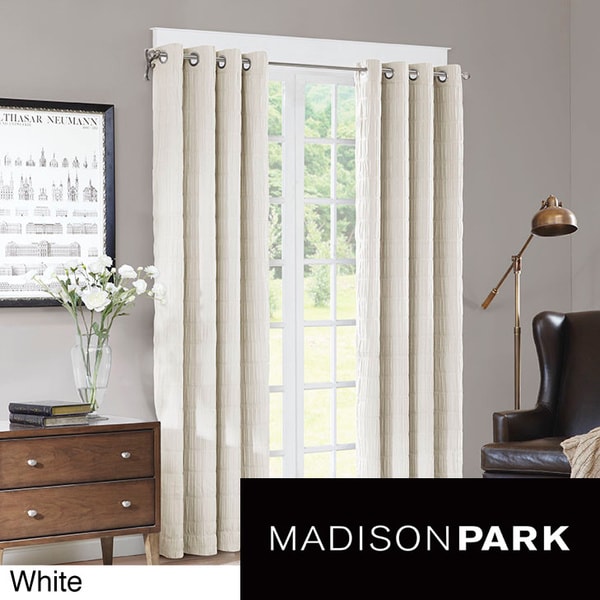 Madison Park Zuni Grommet Textured 84inch Curtain Panel Madison Park Curtains