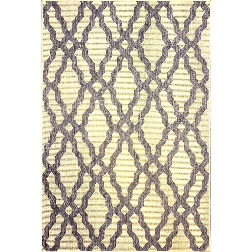 Nuloom Modern Indoor/ Outdoor Lattice Trellis Grey Rug (9 X 12)