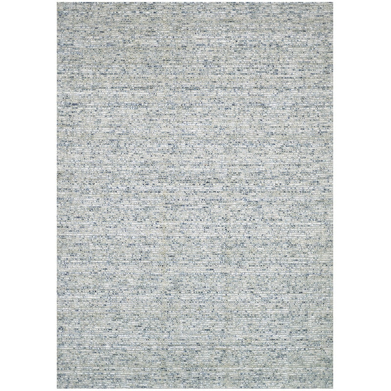 Handmade Estelle White/ Green Wool/ Silk Rug (76 X 96)