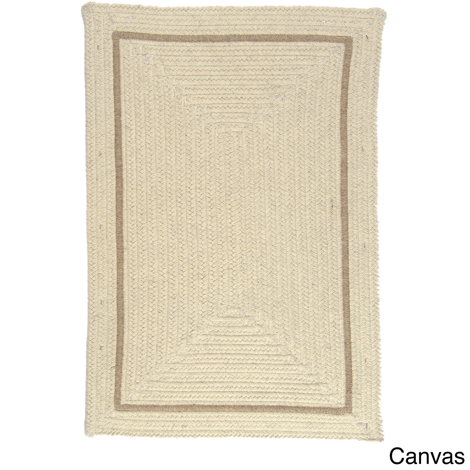 Natural Life Dye free Border Wool Rug (2 X 3)