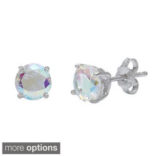 La Preciosa Sterling Silver Aurora Borealis Cz Circle Stud La Preciosa Sterling Silver Aurora Borealis Cz Circle Stud Earrings On Free Shipping Orders Over 45 8712098