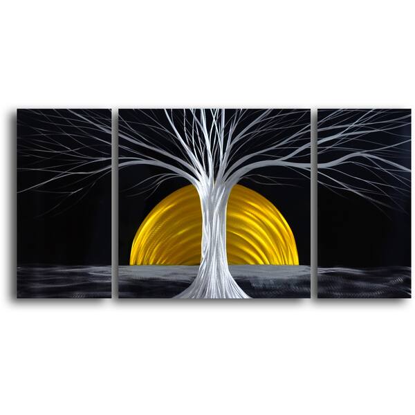 'The Rising' Handcrafted 3piece Metal Wall Art Set Overstock 8712214