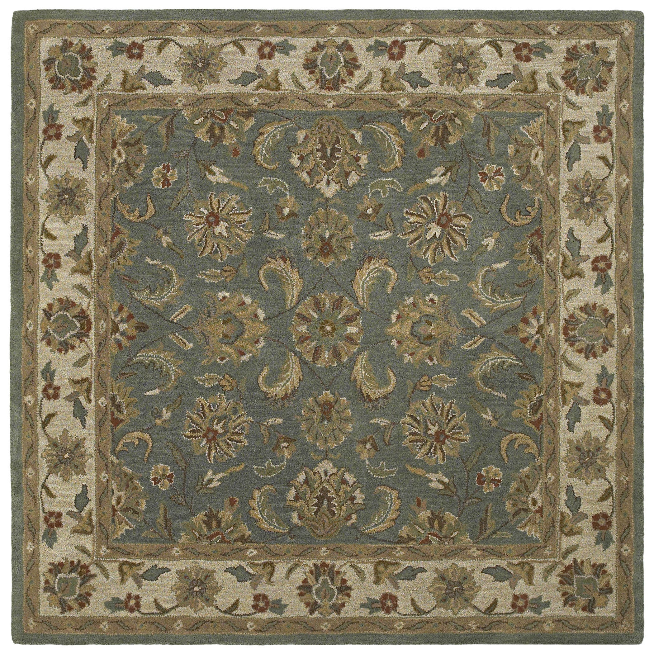 Scarlett Multi Kashan Hand tufted Rug (79 X 79 Square)