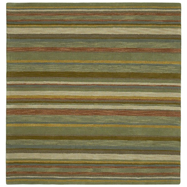 Scarlett Multi Stripes Hand-Tufted Rug - 11'9" Square