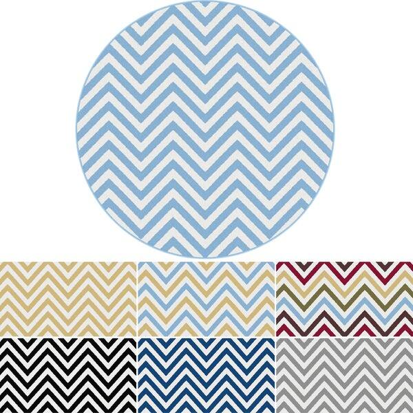 slide 2 of 2, Alise Metropolis Yellow Contemporary Area Rug (7'10 Round)