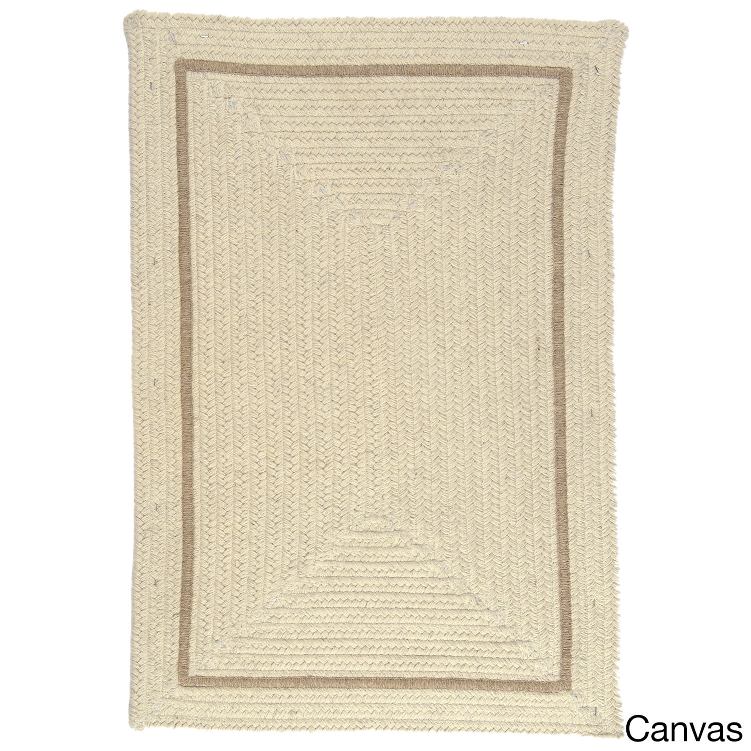 Natural Life Dye free Border Wool Area Rug (5 X 7)