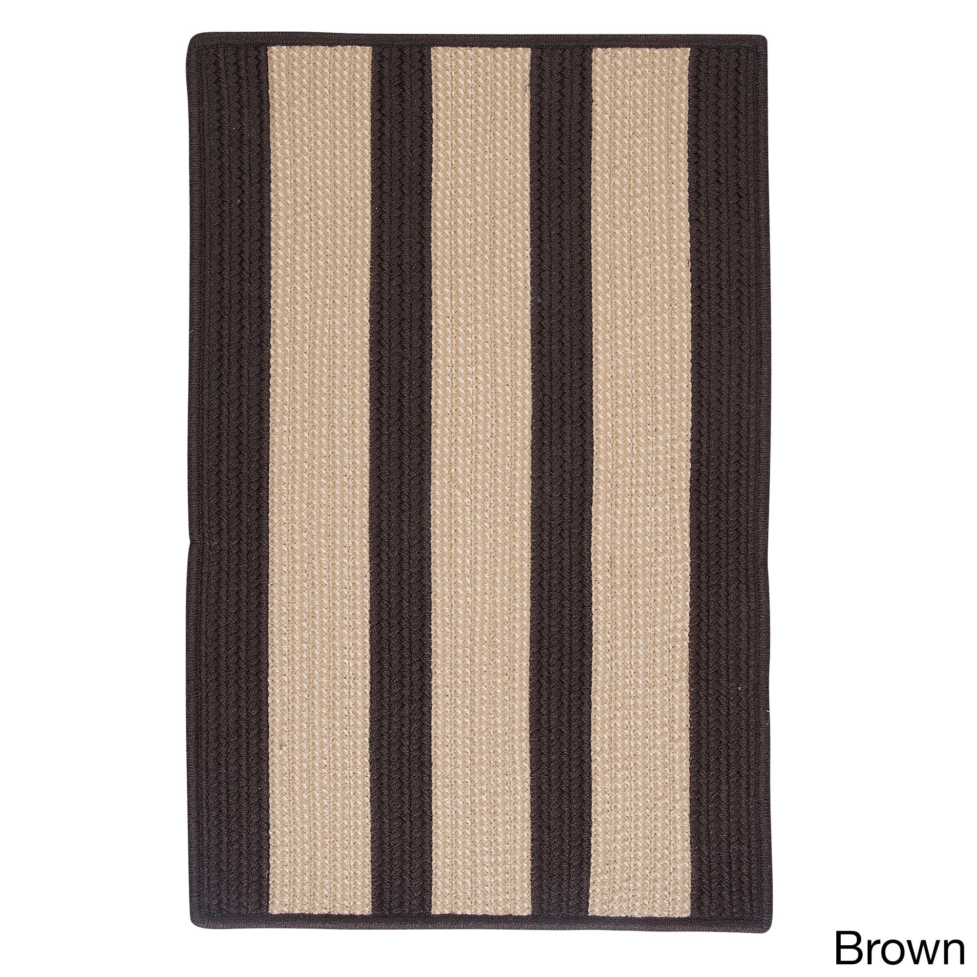 Cmi Light House Tan Stripe Outdoor Area Rug (9 X 12) Brown Size 9 x 12