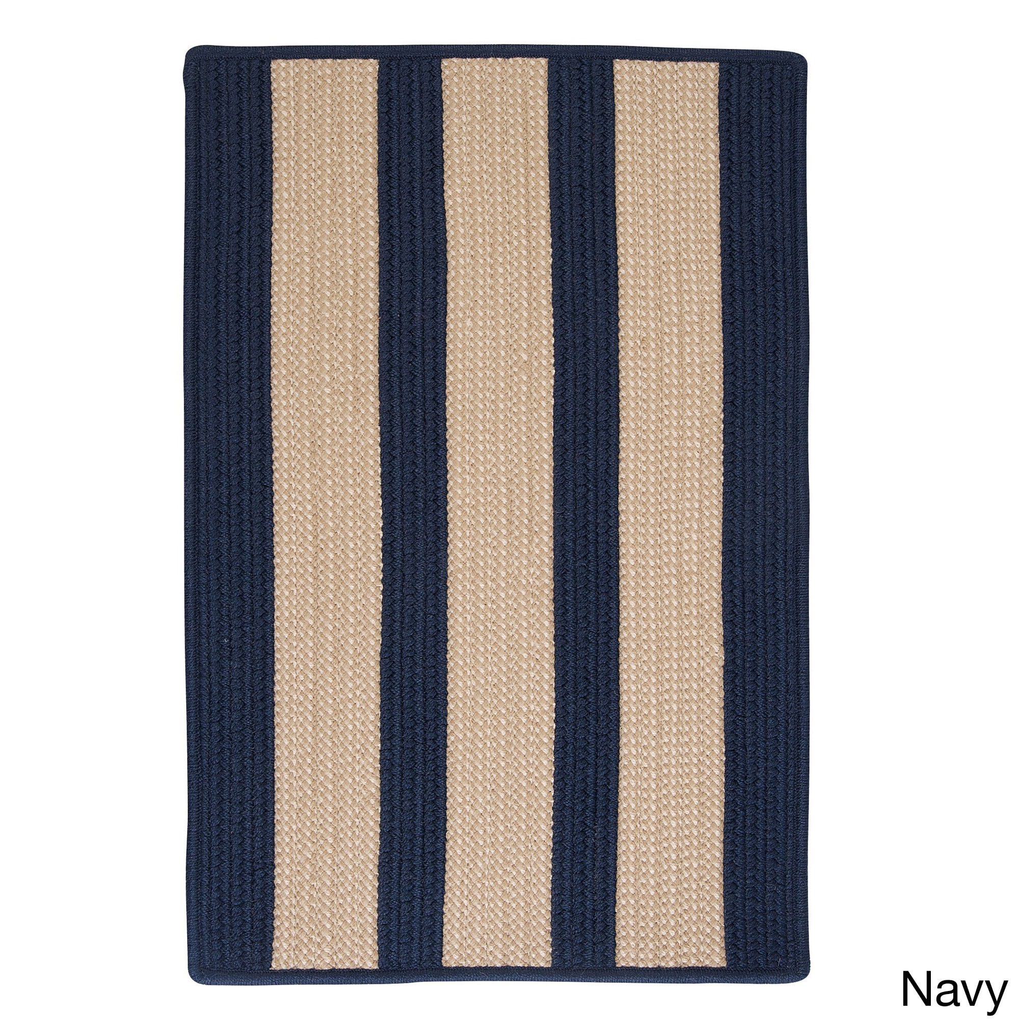 Light House Tan Stripe Outdoor Area Rug (9 X 12)