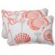 Pillow Perfect Outdoor Sealife Rectangular Throw Pillow (Set of 2) - Thumbnail 1