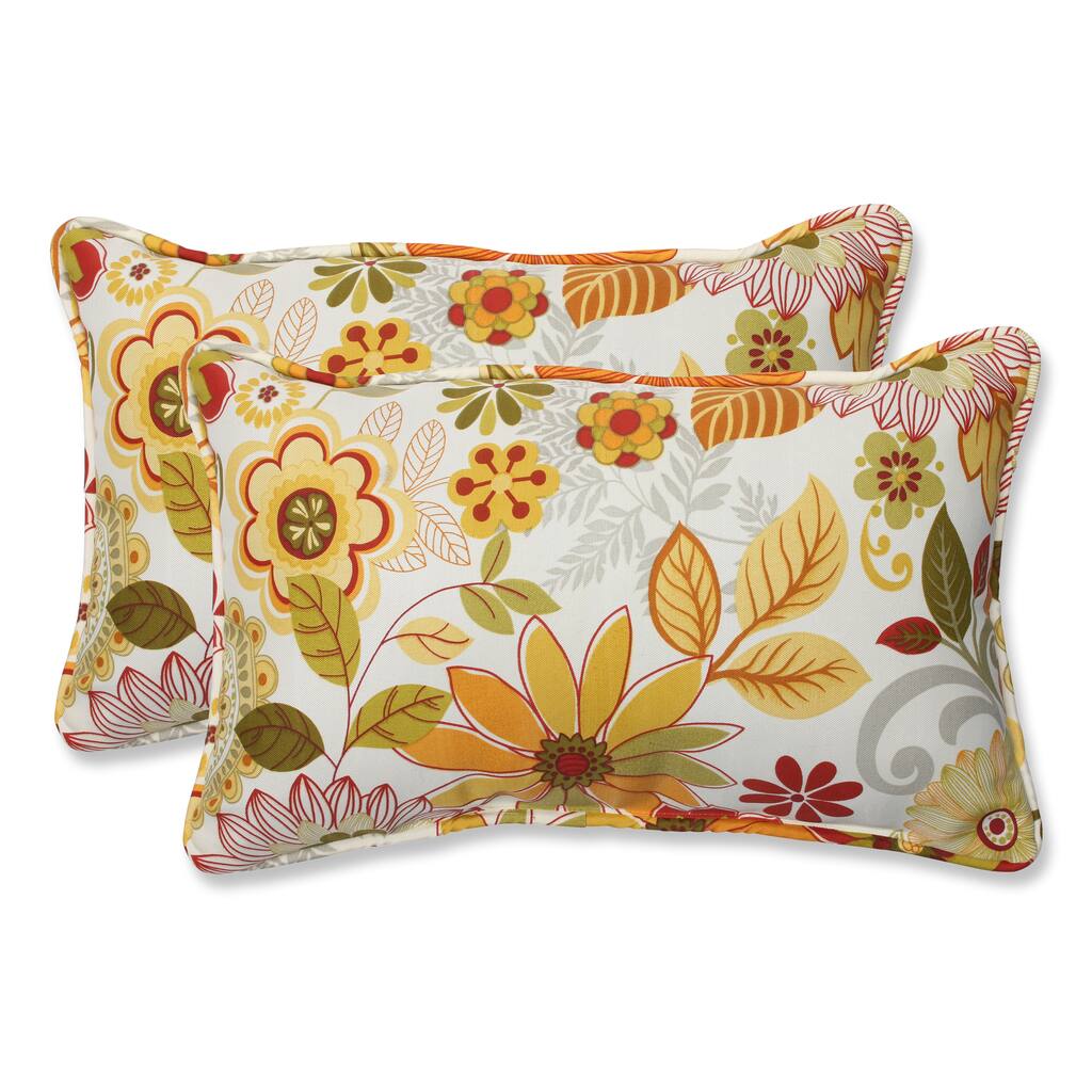 Pillow Perfect 'Gaya Multi' Rectangular Outdoor Throw Pillow (Set of 2)