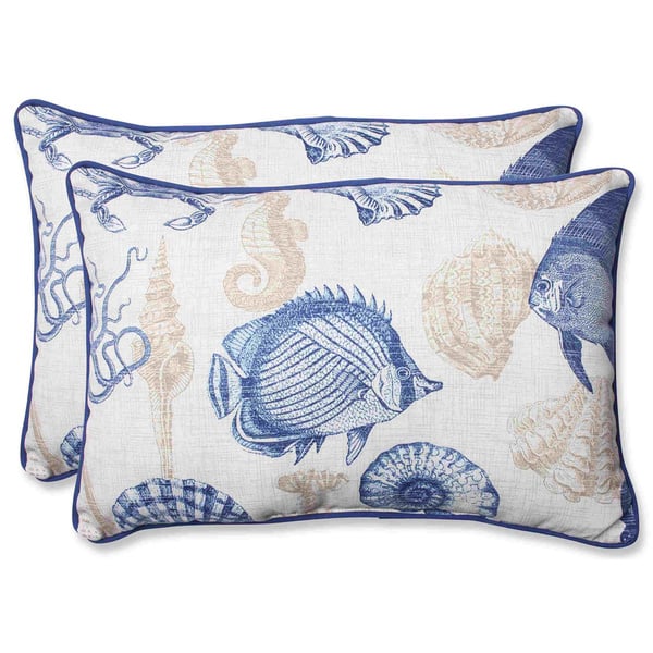 Shop Pillow Perfect Sealife Over Sized Rectangular Outdoor Throw