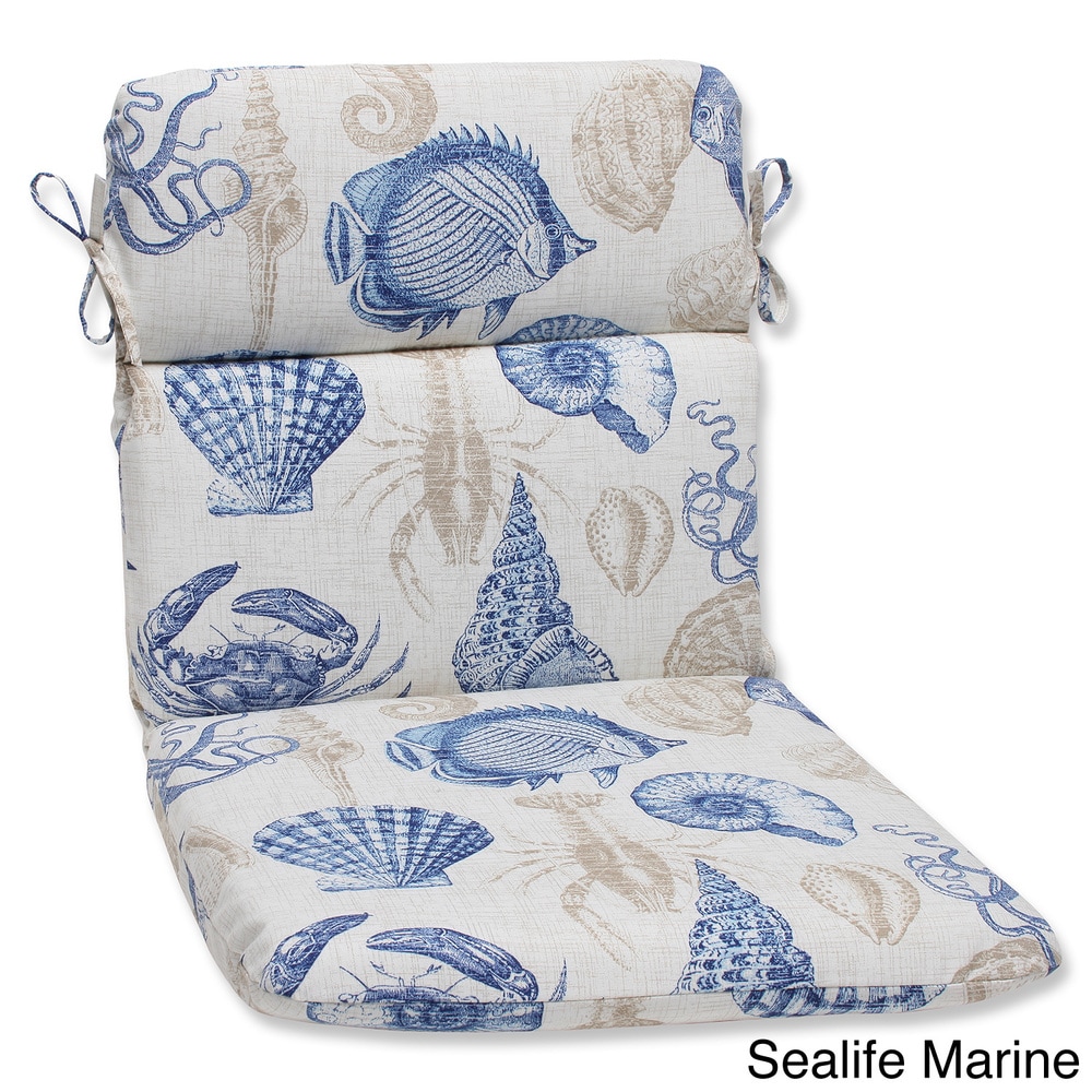 Outdoor Chair Cushions, Waterproof Round Corner Memory Foam Seat