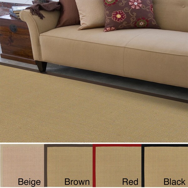 Hand Woven Contra Casual Bordered Area Rug
