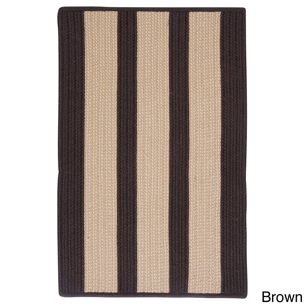 Light House Natural Stripe Reversible Outdoor Rug (3 X 5)